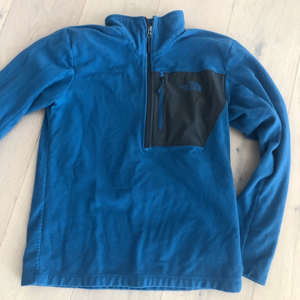 Blue fleece quarter zip
